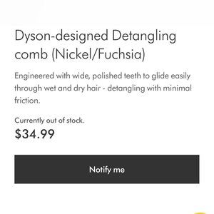 Dyson Detangling Comb